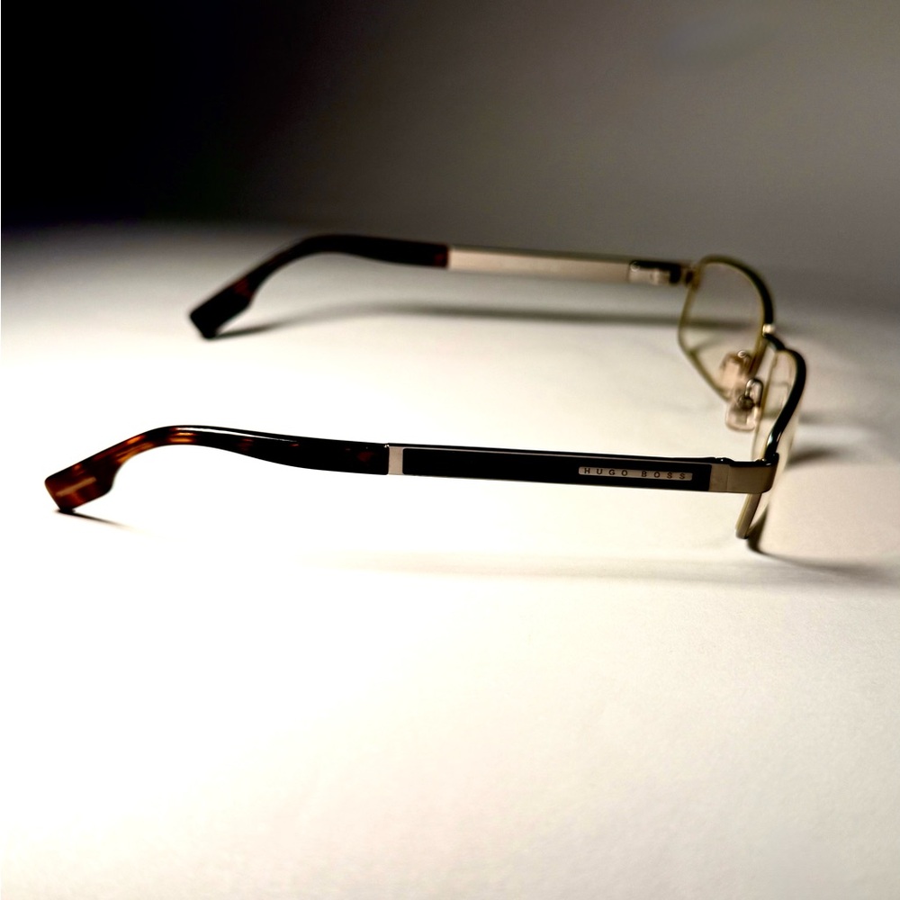 Hugo Boss Silver and Black Men's Glasses - Picture 4 of 11